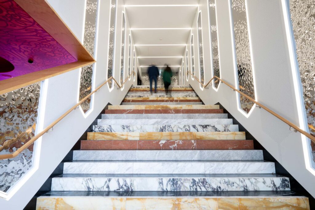 Interior Photography of the Geelong arts centre foyer